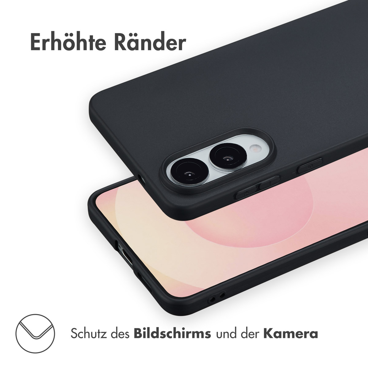 Accezz Color Backcover Samsung Galaxy S25 Edge - Zwart - Afbeelding 4