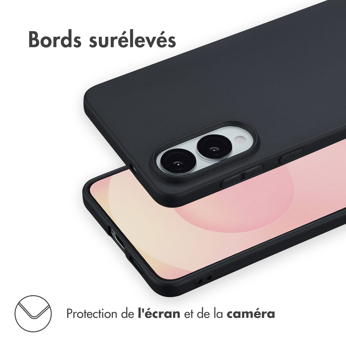 Accezz Color Backcover Samsung Galaxy S25 Edge - Zwart - Afbeelding 6