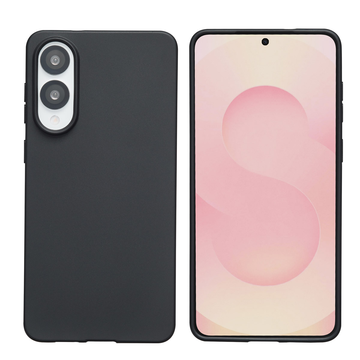 Accezz Color Backcover Samsung Galaxy S25 Edge - Zwart - Afbeelding 2