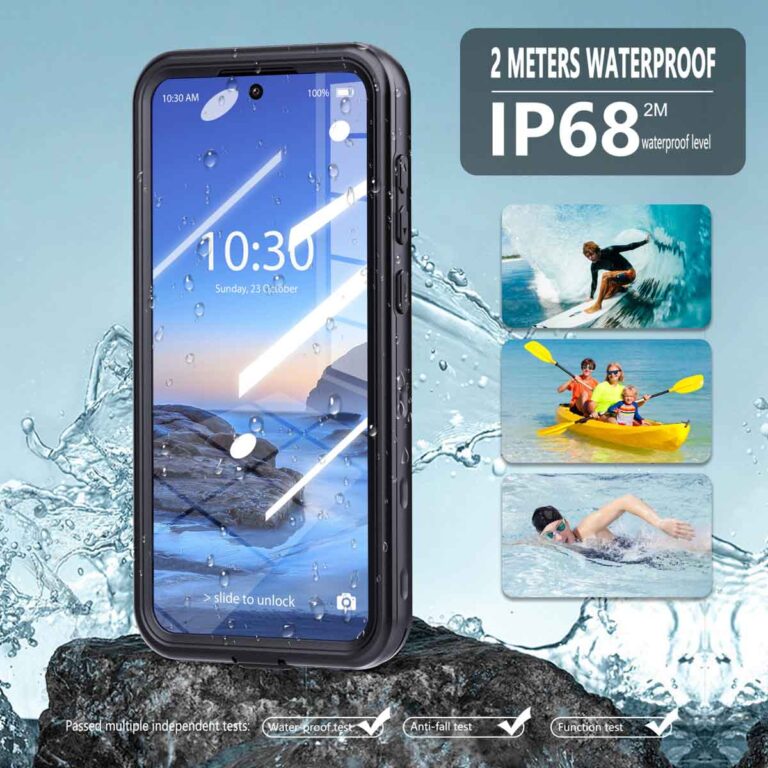 Redpepper Dot Plus Waterproof Backcover Samsung Galaxy A36 - Zwart - Afbeelding 4