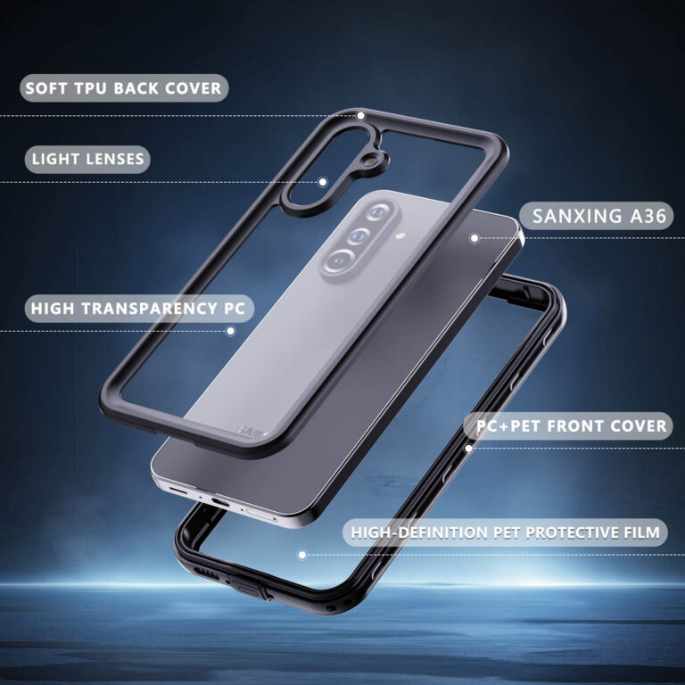 Redpepper Dot Plus Waterproof Backcover Samsung Galaxy A36 - Zwart - Afbeelding 5
