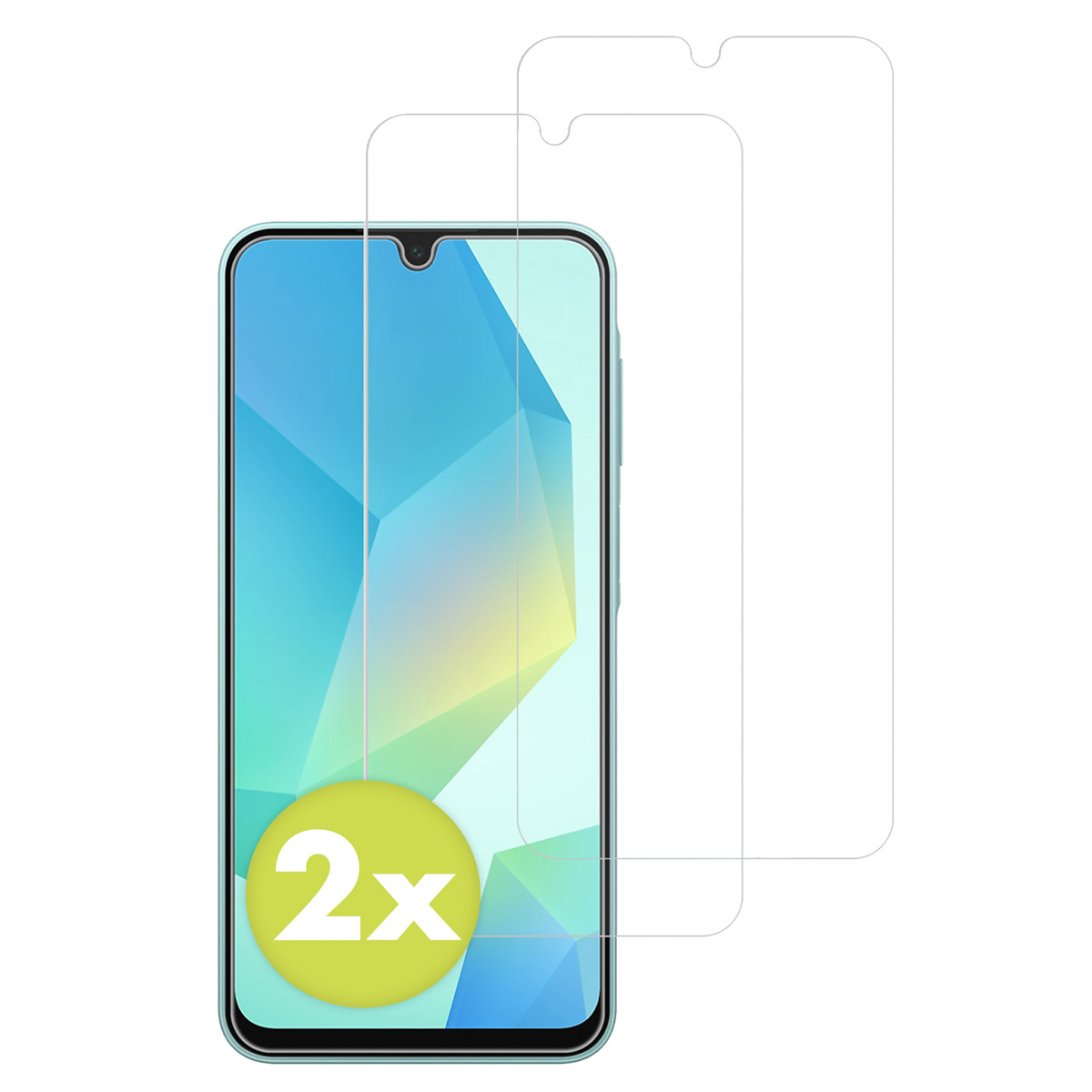 Accezz Gehard Glas Screenprotector 2-pack Samsung Galaxy A16 / A17 / A26 - Afbeelding 2