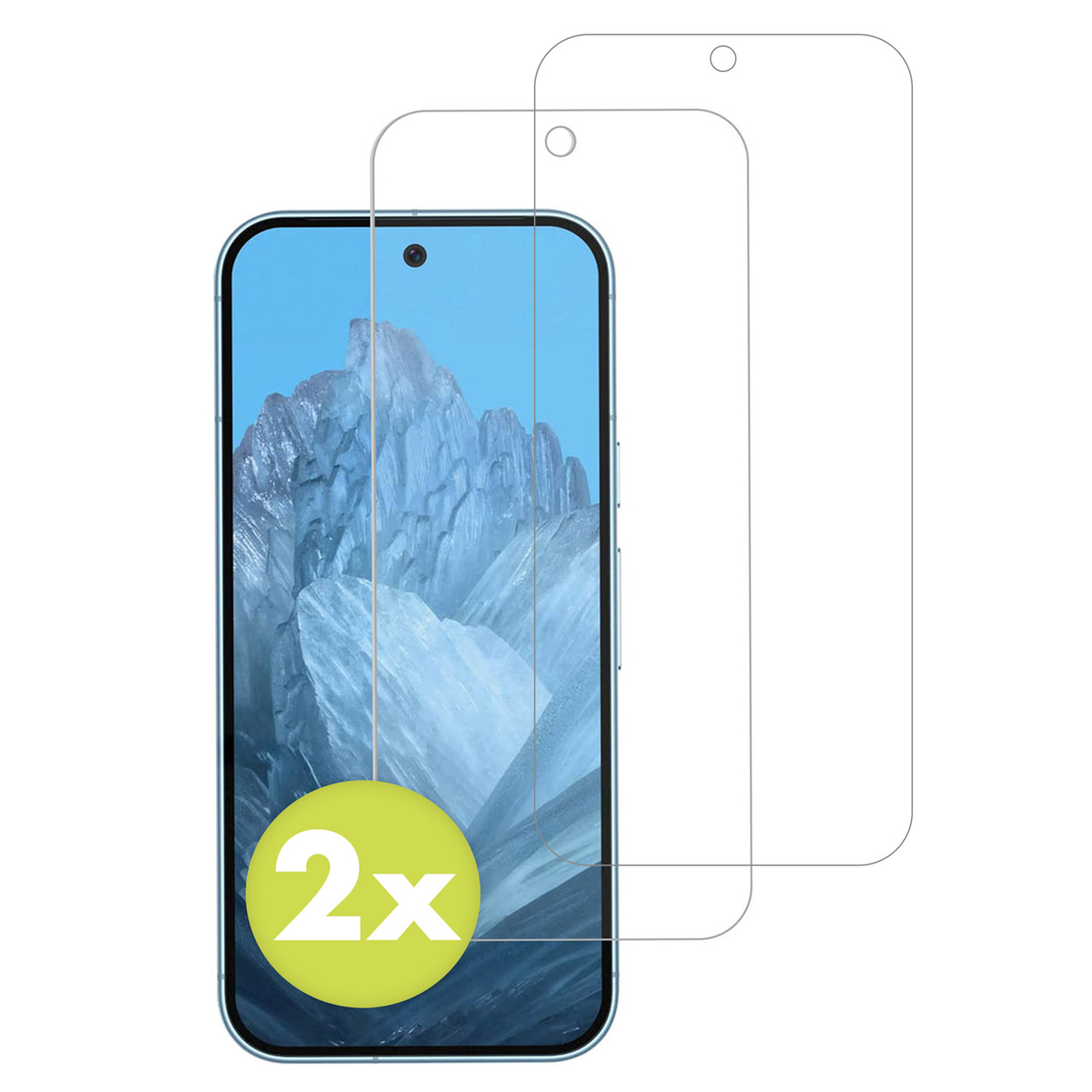 Accezz Gehard Glas Screenprotector 2-pack Google Pixel 9 / 9 Pro / 10 / 10 Pro - Afbeelding 2