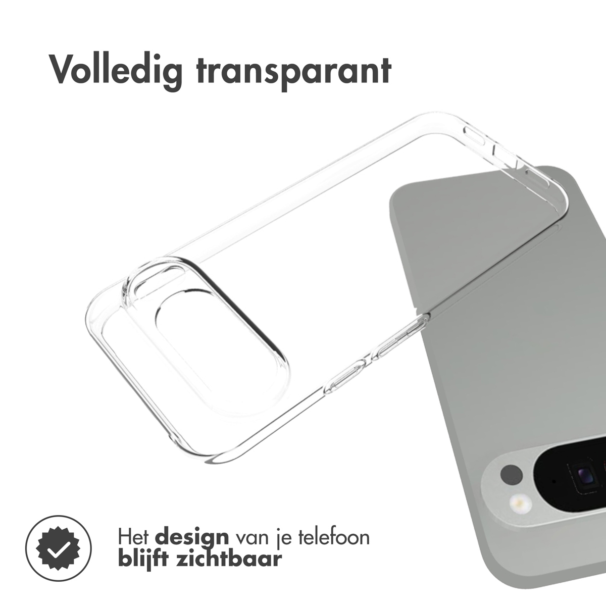 Accezz Clear Backcover Google Pixel 10 Pro XL - Transparant - Afbeelding 6