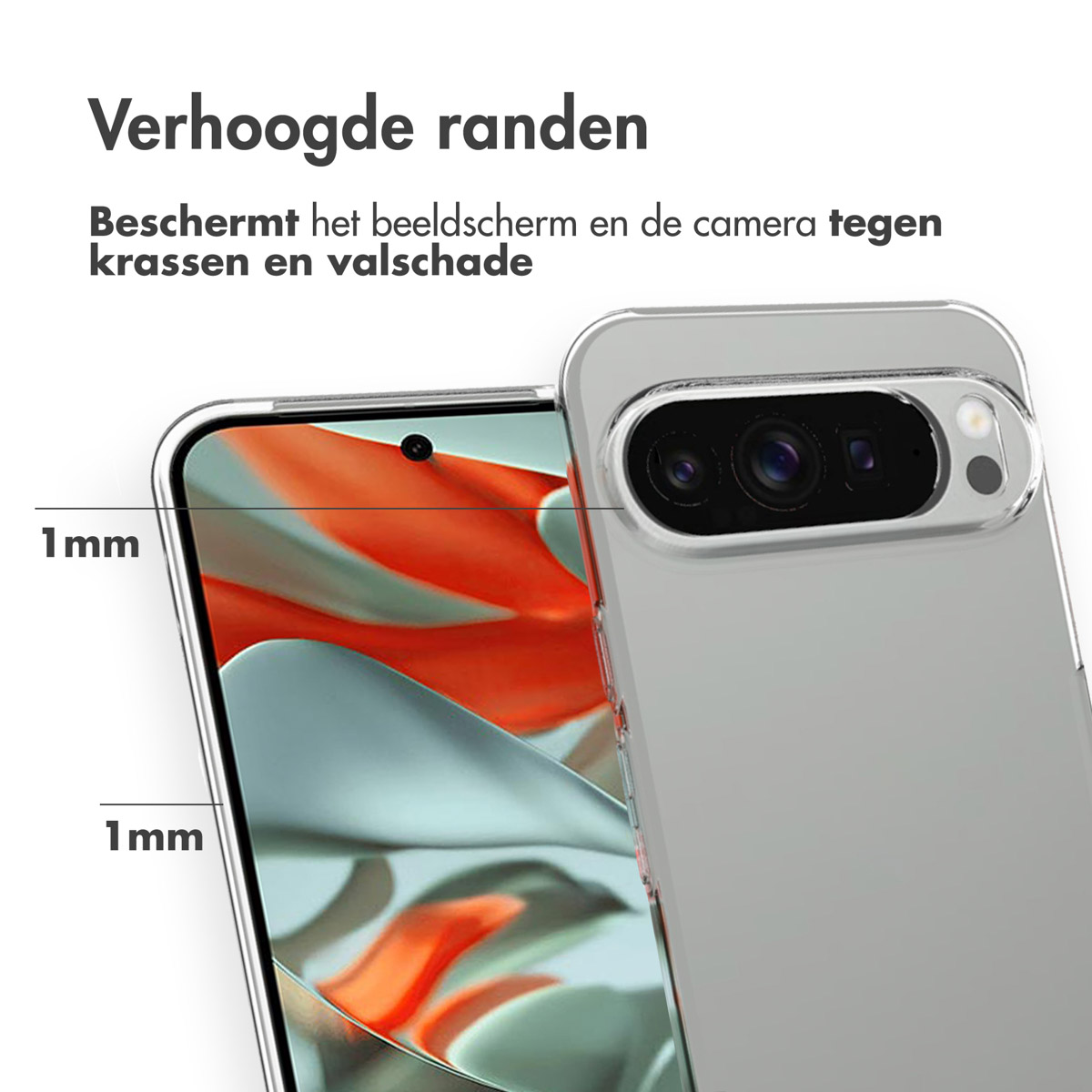 Accezz Clear Backcover Google Pixel 10 Pro XL - Transparant - Afbeelding 9