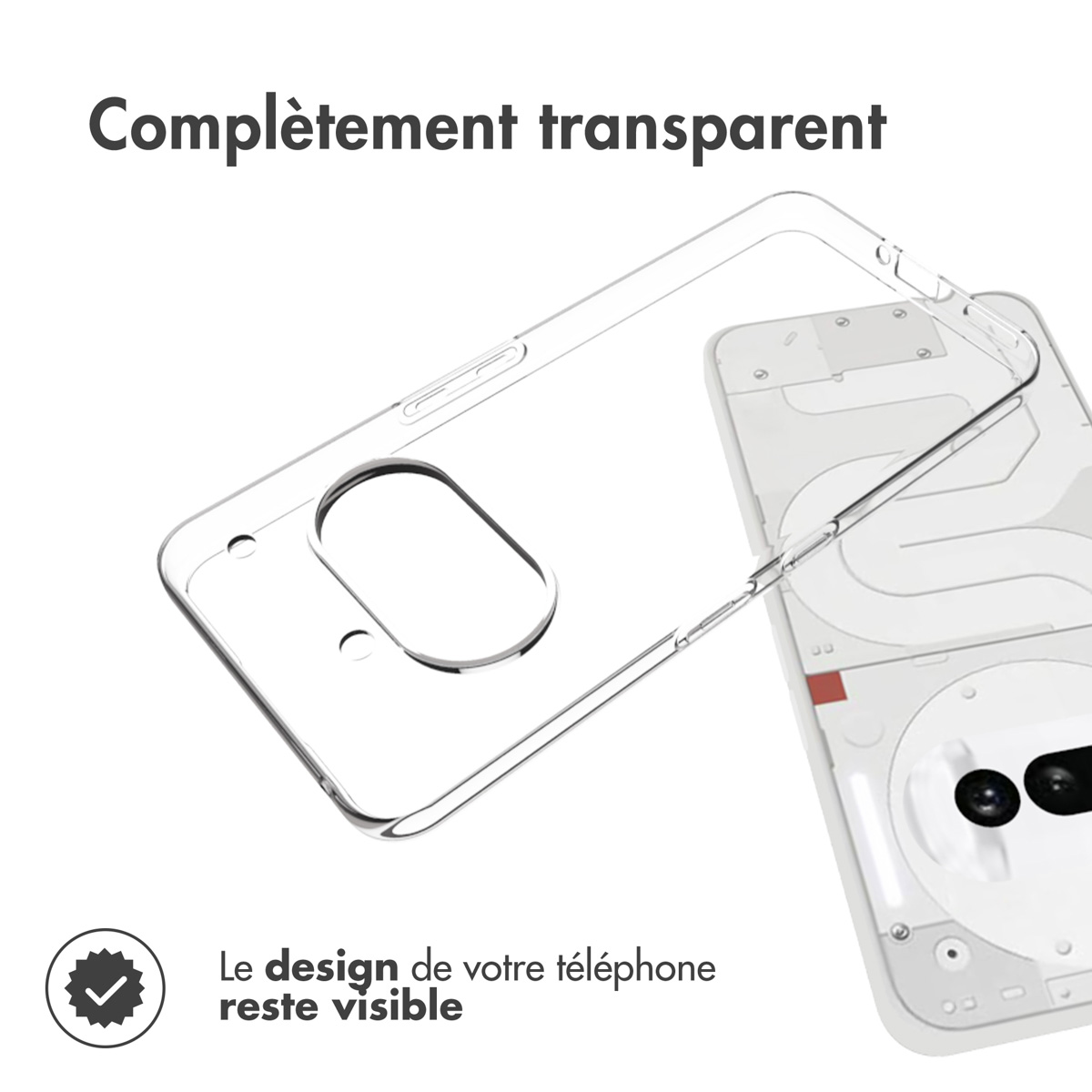 Accezz Clear Backcover Nothing Phone (3a) - Transparant - Afbeelding 4