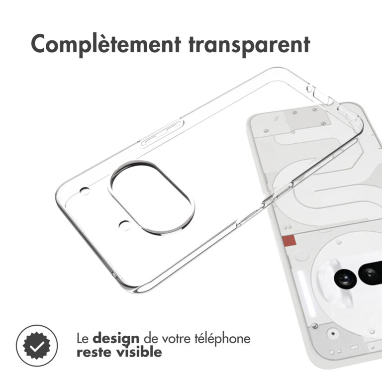 Accezz Clear Backcover Nothing Phone (3a) - Transparant - Afbeelding 7