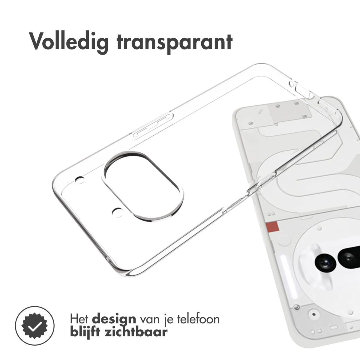Accezz Clear Backcover Nothing Phone (3a) - Transparant - Afbeelding 6