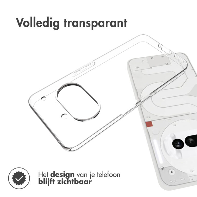 Accezz Clear Backcover Nothing Phone (3a) - Transparant - Afbeelding 4