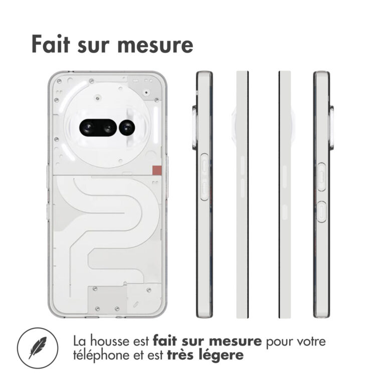Accezz Clear Backcover Nothing Phone (3a) - Transparant - Afbeelding 5