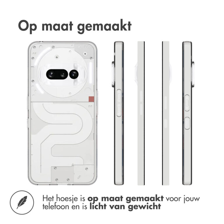 Accezz Clear Backcover Nothing Phone (3a) - Transparant - Afbeelding 2