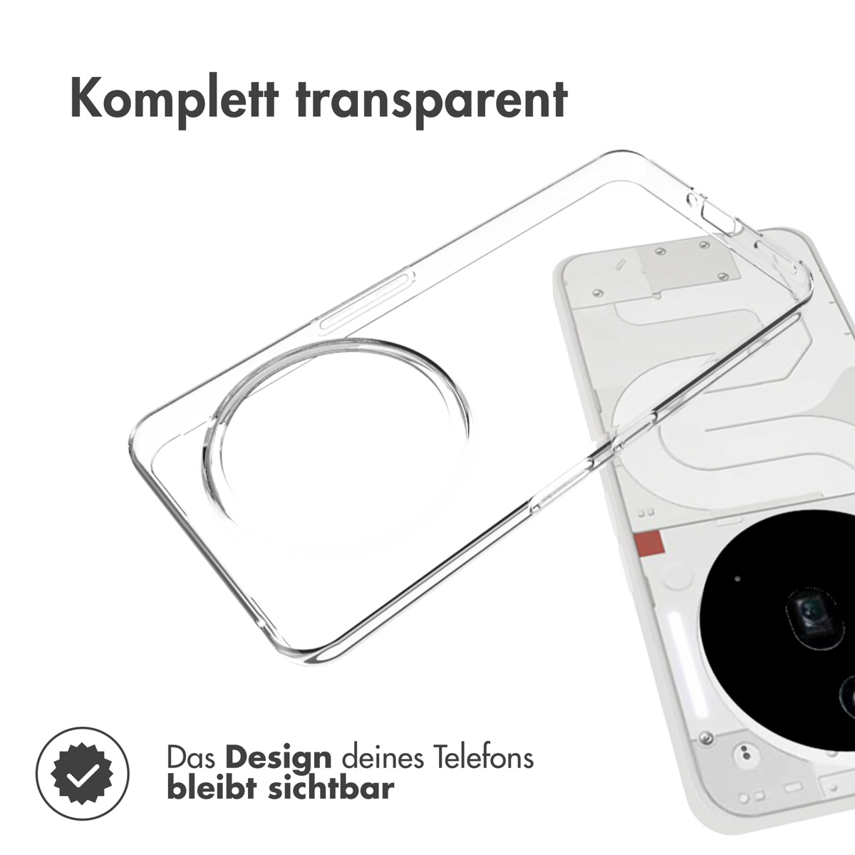 Accezz Clear Backcover Nothing Phone (3a) Pro - Transparant - Afbeelding 5