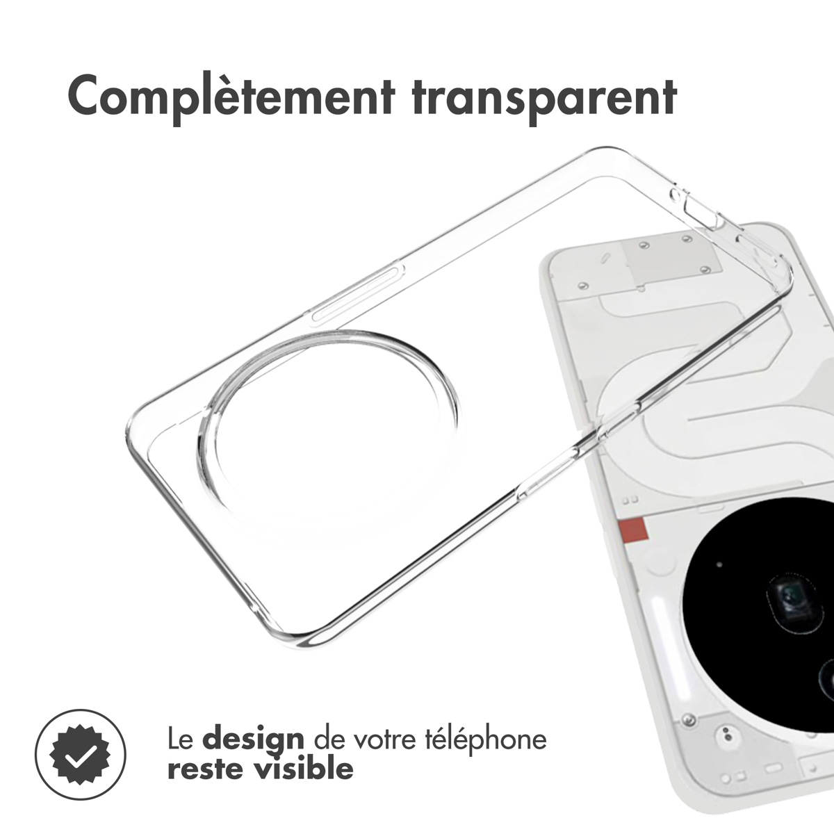 Accezz Clear Backcover Nothing Phone (3a) Pro - Transparant - Afbeelding 4