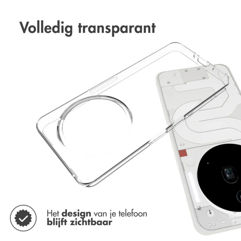 Accezz Clear Backcover Nothing Phone (3a) Pro - Transparant - Afbeelding 4