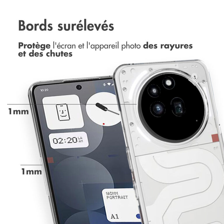 Accezz Clear Backcover Nothing Phone (3a) Pro - Transparant - Afbeelding 6