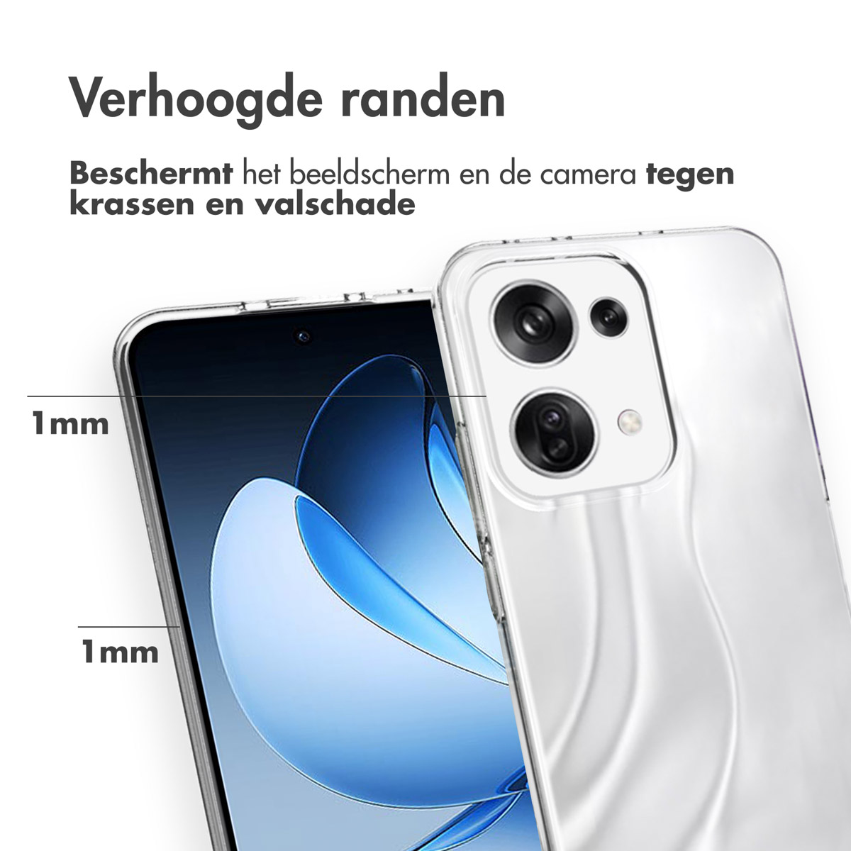 Accezz Clear Backcover Oppo Reno 13 - Transparant - Afbeelding 9