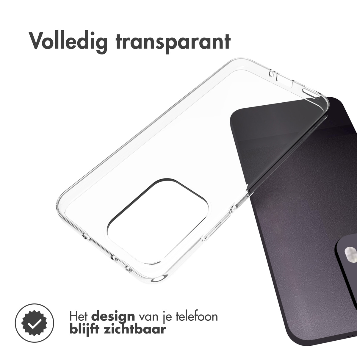 Accezz Clear Backcover Oppo Reno 13 Pro - Transparant - Afbeelding 6