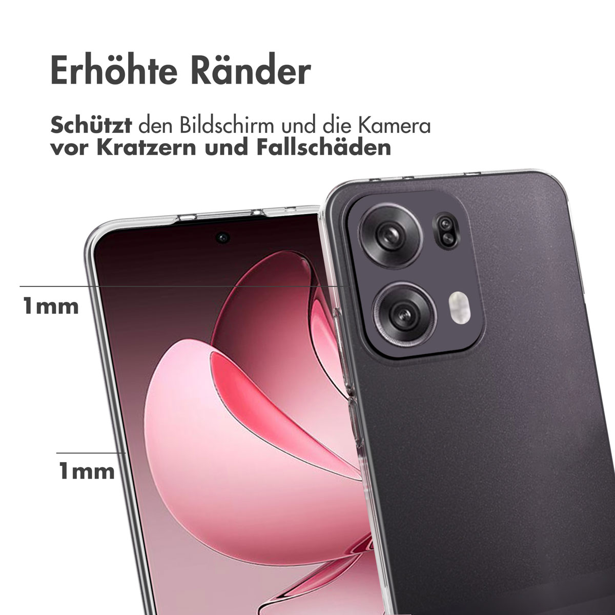 Accezz Clear Backcover Oppo Reno 13 Pro - Transparant - Afbeelding 7