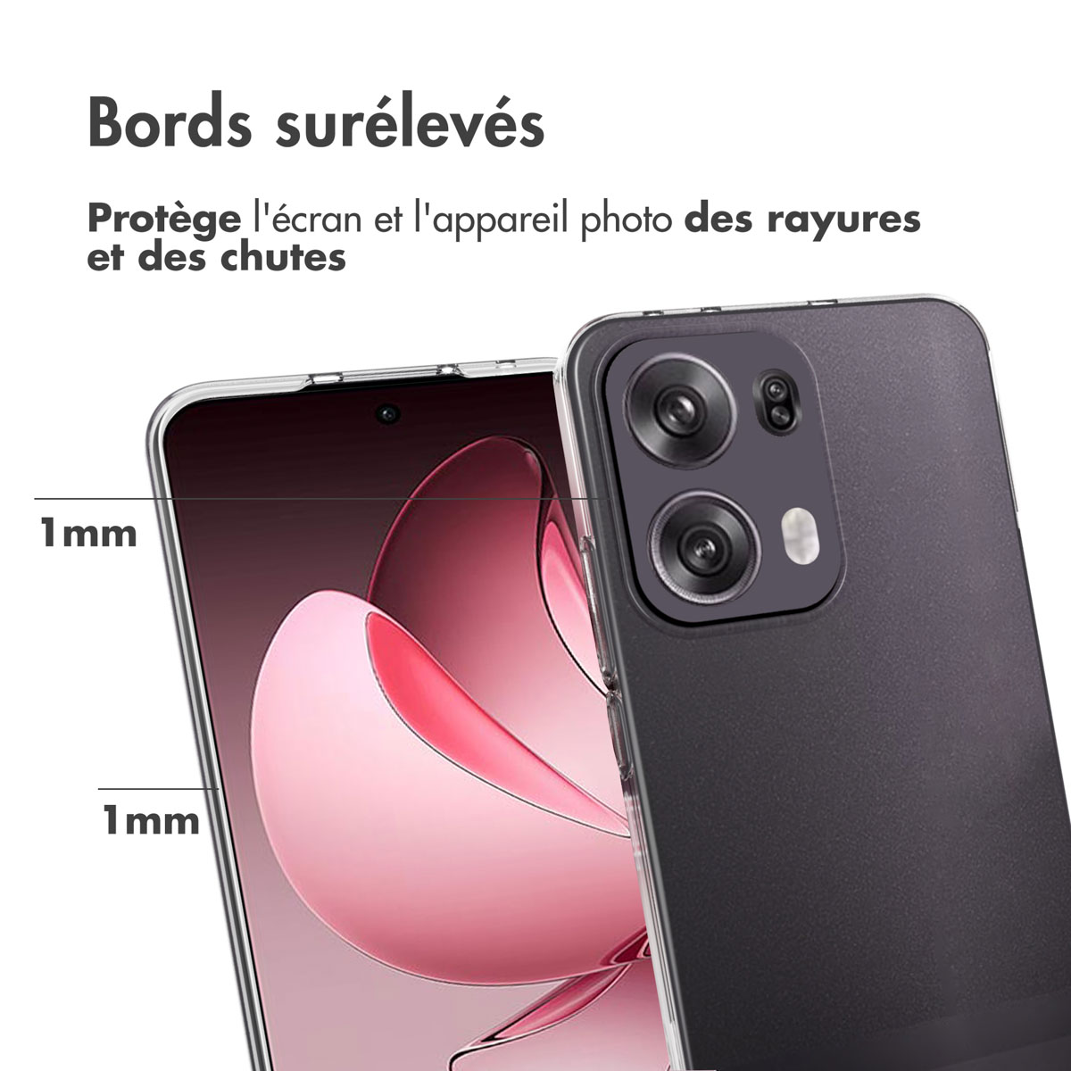 Accezz Clear Backcover Oppo Reno 13 Pro - Transparant - Afbeelding 8