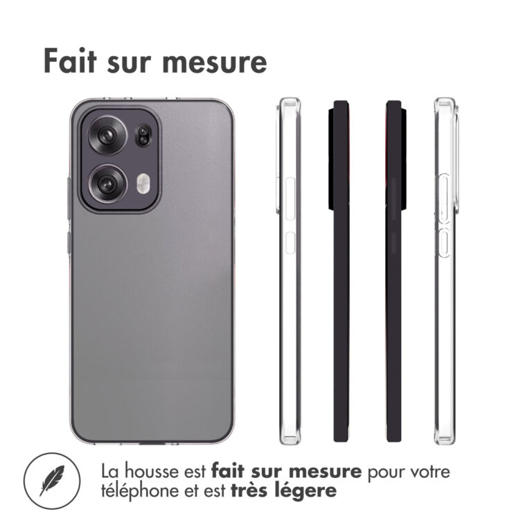 Accezz Clear Backcover Oppo Reno 13 Pro - Transparant - Afbeelding 5