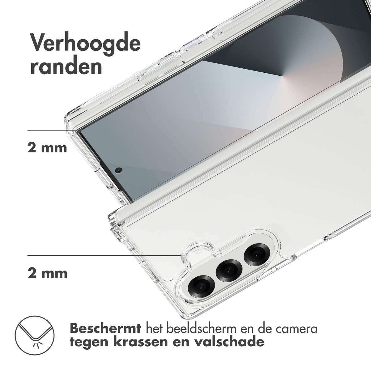 Accezz Xtreme Impact Backcover Samsung Galaxy Z Fold 7 - Transparant - Afbeelding 7