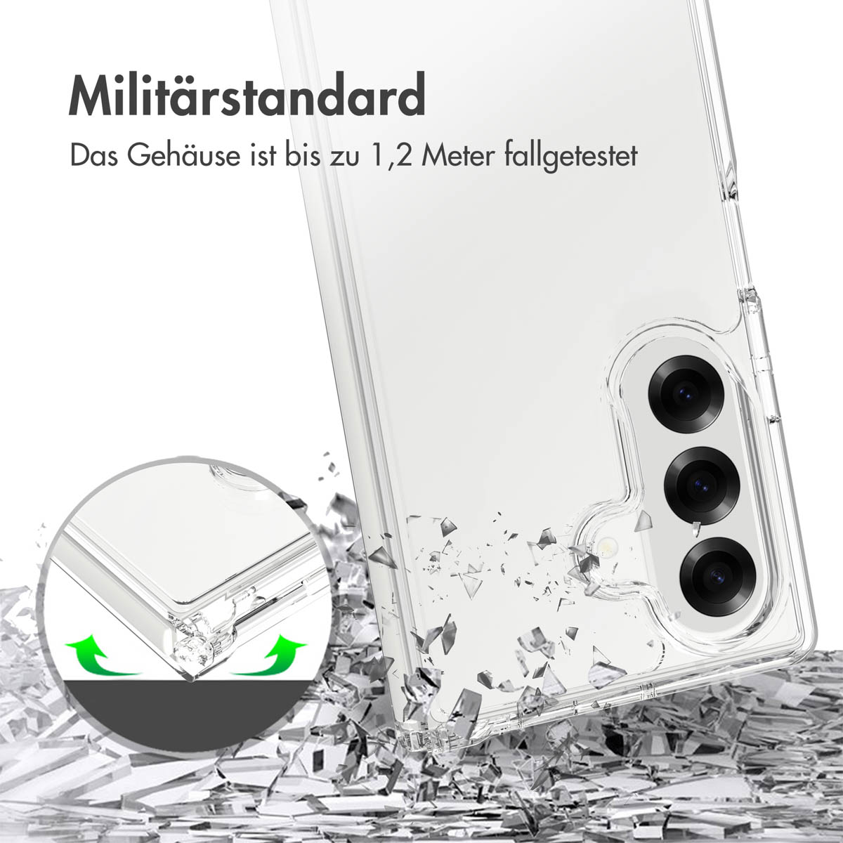 Accezz Xtreme Impact Backcover Samsung Galaxy Z Fold 7 - Transparant - Afbeelding 5