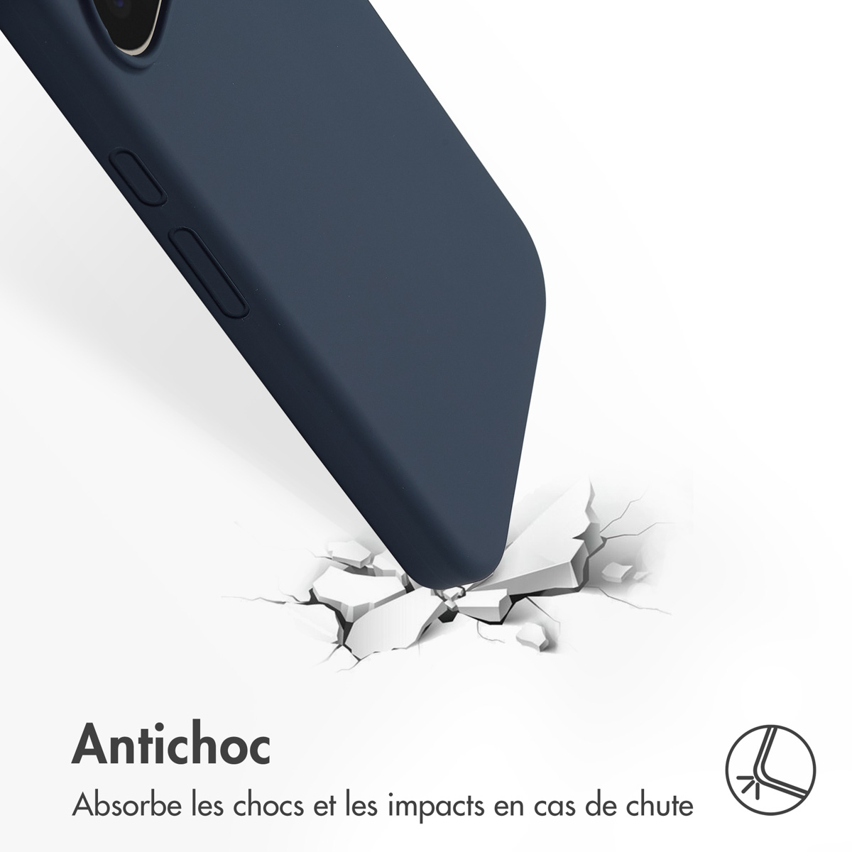 Accezz Liquid Silicone Backcover Google Pixel 10 Pro XL - Donkerblauw - Afbeelding 5