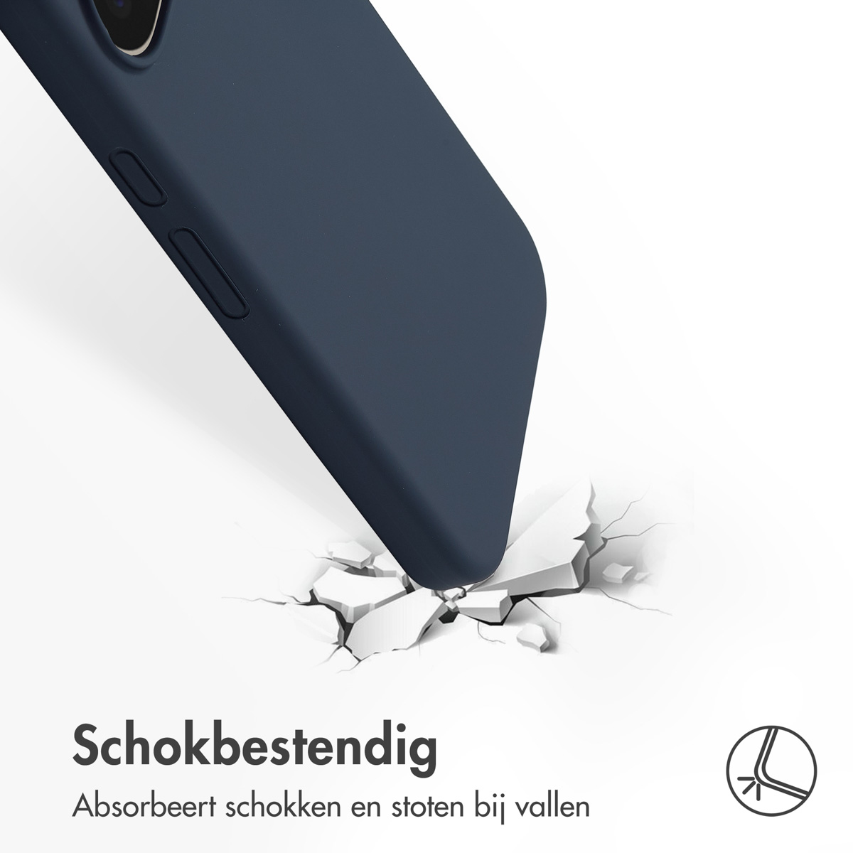 Accezz Liquid Silicone Backcover Google Pixel 10 Pro XL - Donkerblauw - Afbeelding 6