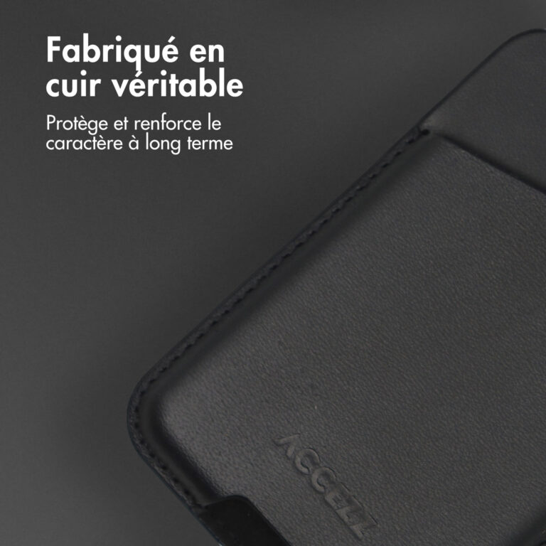 Accezz Leather Cardholder MagSafe - Kaarthouder met MagSafe - Onyx Black - Afbeelding 3