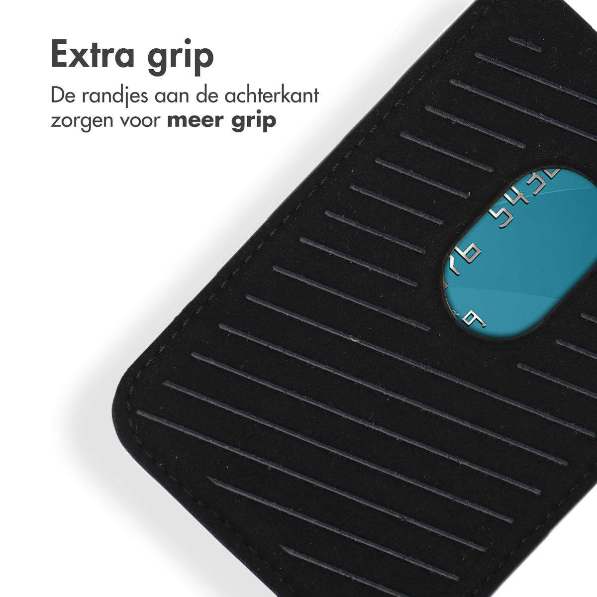 Accezz Leren Kaarthouder - Geschikt voor MagSafe en Qi2 - Onyx Black - Afbeelding 10