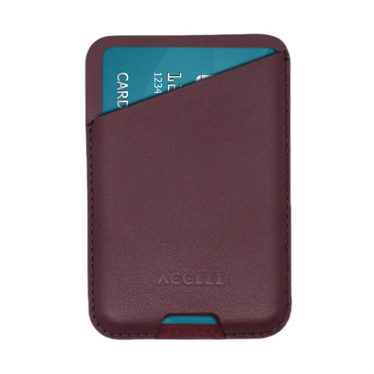 Accezz Leather Cardholder MagSafe - Kaarthouder met MagSafe - Heath Purple - Afbeelding 8