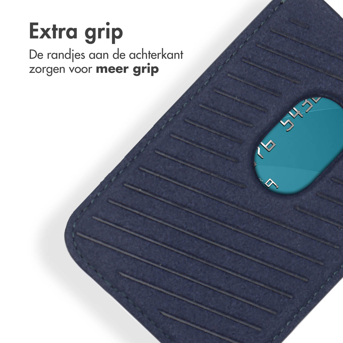Accezz Leren Kaarthouder - Geschikt voor MagSafe en Qi2 - Nightfall Blue - Afbeelding 10