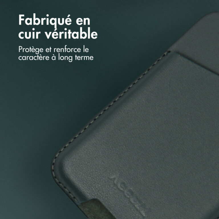 Accezz Leather Cardholder MagSafe - Kaarthouder met MagSafe - Cedar Green - Afbeelding 2