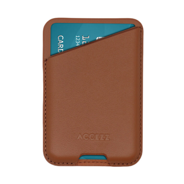 Accezz Leather Cardholder MagSafe - Kaarthouder met MagSafe - Sienna Brown - Afbeelding 8