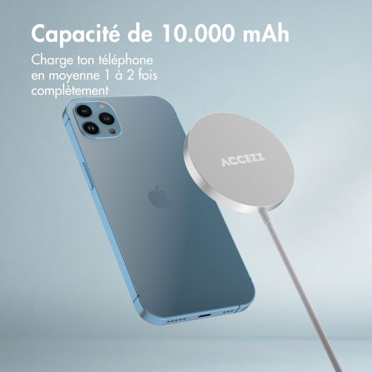 Accezz Wireless Charger USB-C - MagSafe Draadloze Oplader - 1 meter - Wit - Afbeelding 9