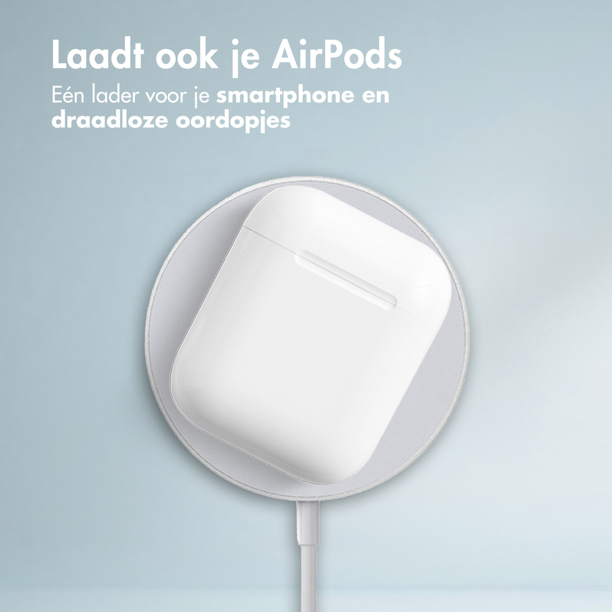 Accezz Wireless Charger USB-C - MagSafe en Qi2 Draadloze Oplader - 1 meter - Wit - Afbeelding 8