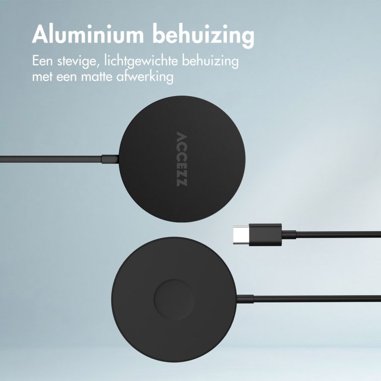 Accezz Wireless Charger USB-C - MagSafe Draadloze Oplader - 1 meter - Zwart - Afbeelding 10