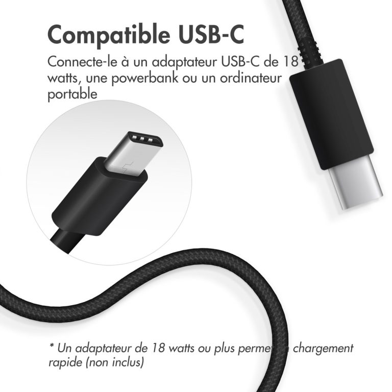 Accezz Wireless Charger USB-C - MagSafe Draadloze Oplader - 1 meter - Zwart - Afbeelding 6