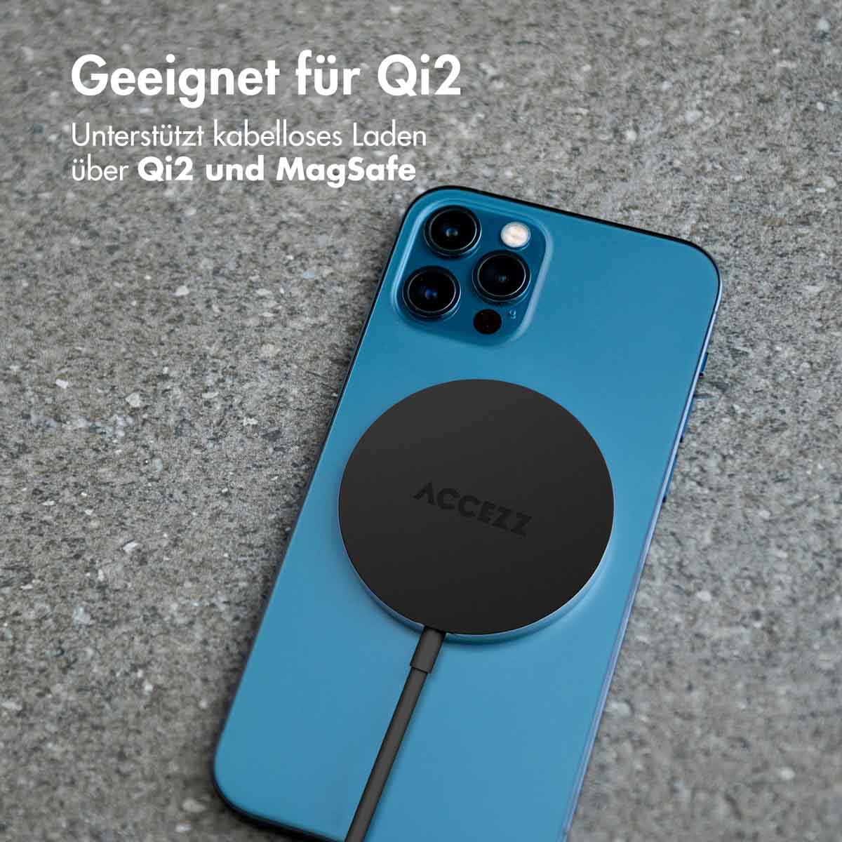 Accezz Wireless Charger USB-C - MagSafe en Qi2 Draadloze Oplader - 1 meter - Zwart - Afbeelding 6