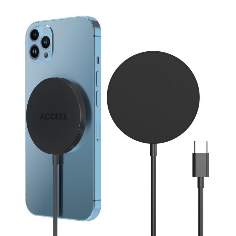 Accezz Wireless Charger USB-C - MagSafe en Qi2 Draadloze Oplader - 1 meter - Zwart - Afbeelding 4