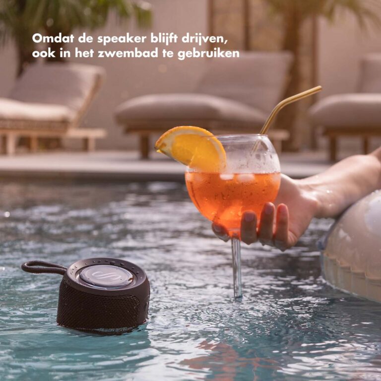 Selencia AquaPlay Bluetooth Speaker - Draadloze speaker - Waterproof - Black - Afbeelding 5