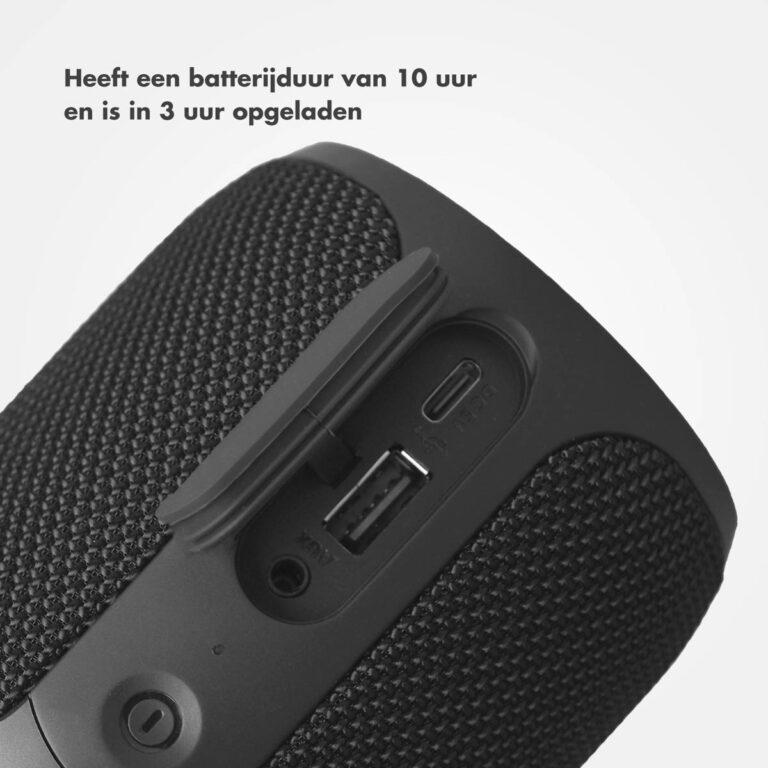 Selencia AquaPlay Bluetooth Speaker - Draadloze speaker - Waterproof - Black - Afbeelding 3