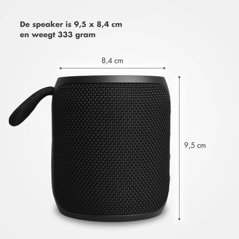 Selencia AquaPlay Bluetooth Speaker - Draadloze speaker - Waterproof - Black - Afbeelding 2