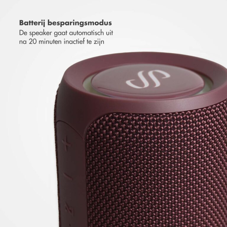 Selencia AquaPlay Bluetooth Speaker - Draadloze speaker - Waterproof - Bordeaux - Afbeelding 7