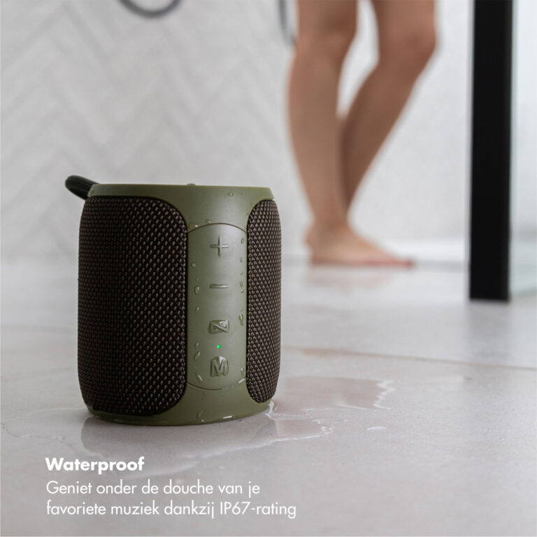 Selencia AquaPlay Bluetooth Speaker - Draadloze speaker - Waterproof - Army Green - Afbeelding 8