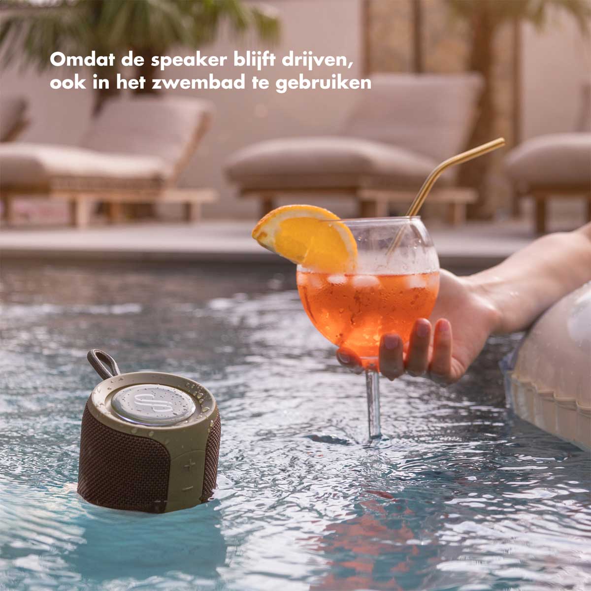 Selencia AquaPlay Bluetooth Speaker - Draadloze speaker - Waterproof - Army Green - Afbeelding 10