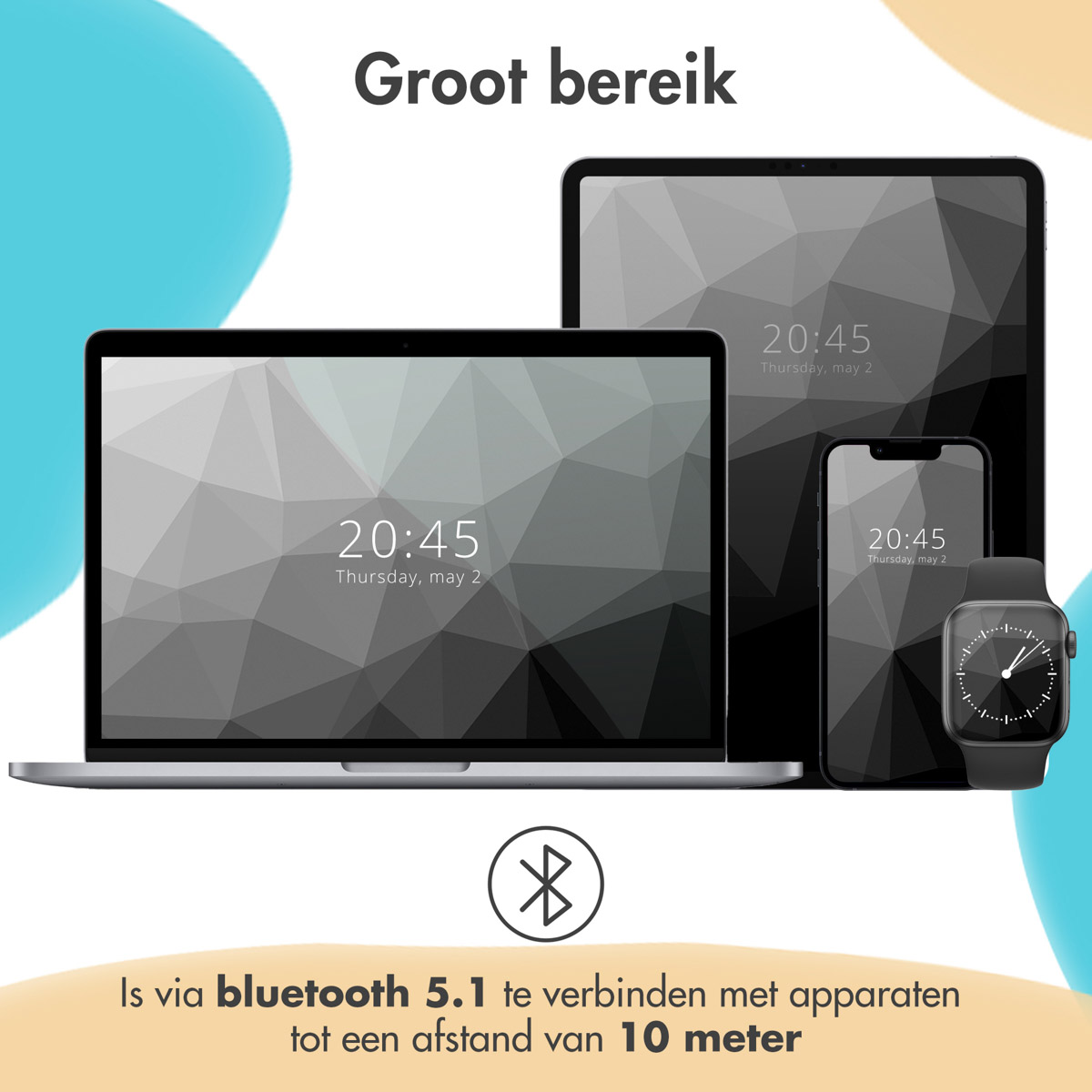 imoshion Draadloze Kinderkoptelefoon Unicorn LED Light - Decibelbegrenzer - Met AUX kabel - Soft Blue / Yellow - Afbeelding 7