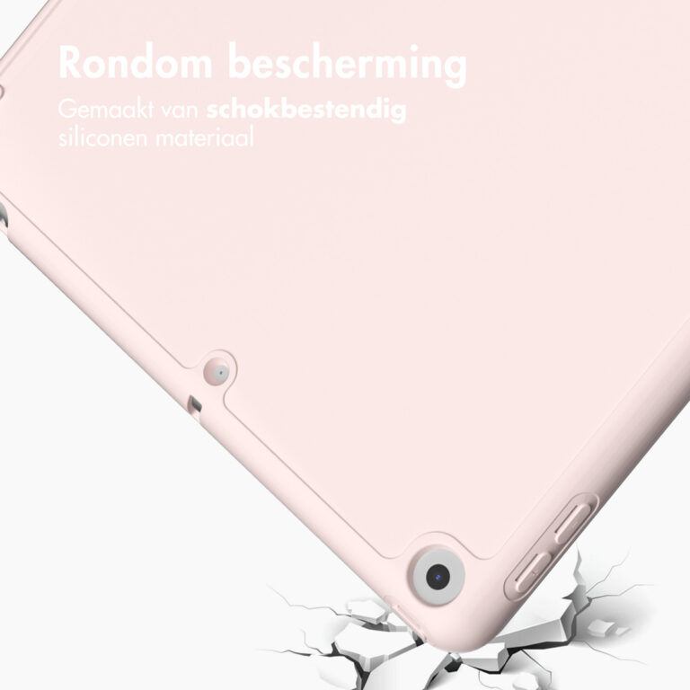 Accezz Smart Silicone Bookcase Apple iPad 6 (2018) 9.7 inch / iPad 5 (2017) 9.7 inch - Roze - Afbeelding 8