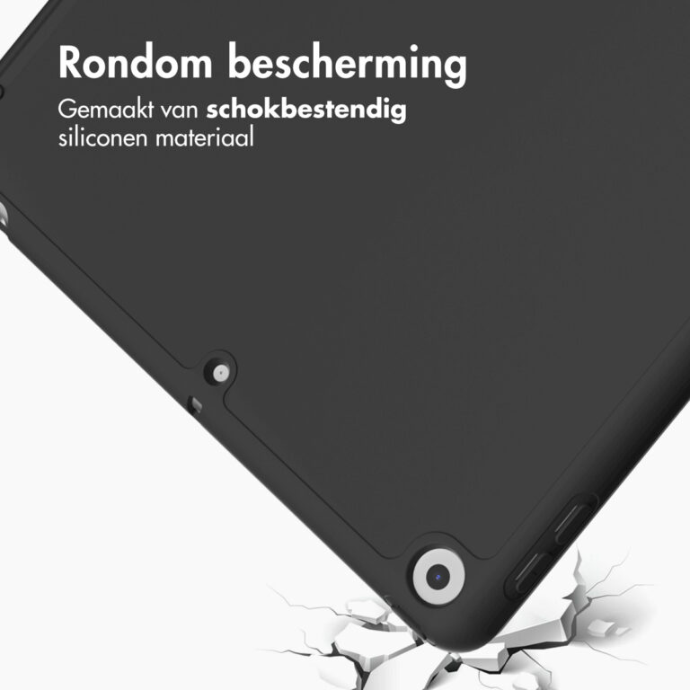 Accezz Smart Silicone Bookcase Apple iPad 6 (2018) 9.7 inch / iPad 5 (2017) 9.7 inch - Zwart - Afbeelding 9