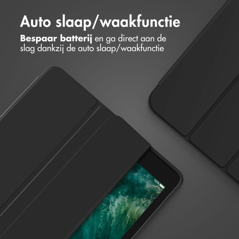 Accezz Smart Silicone Bookcase Apple iPad 6 (2018) 9.7 inch / iPad 5 (2017) 9.7 inch - Zwart - Afbeelding 5